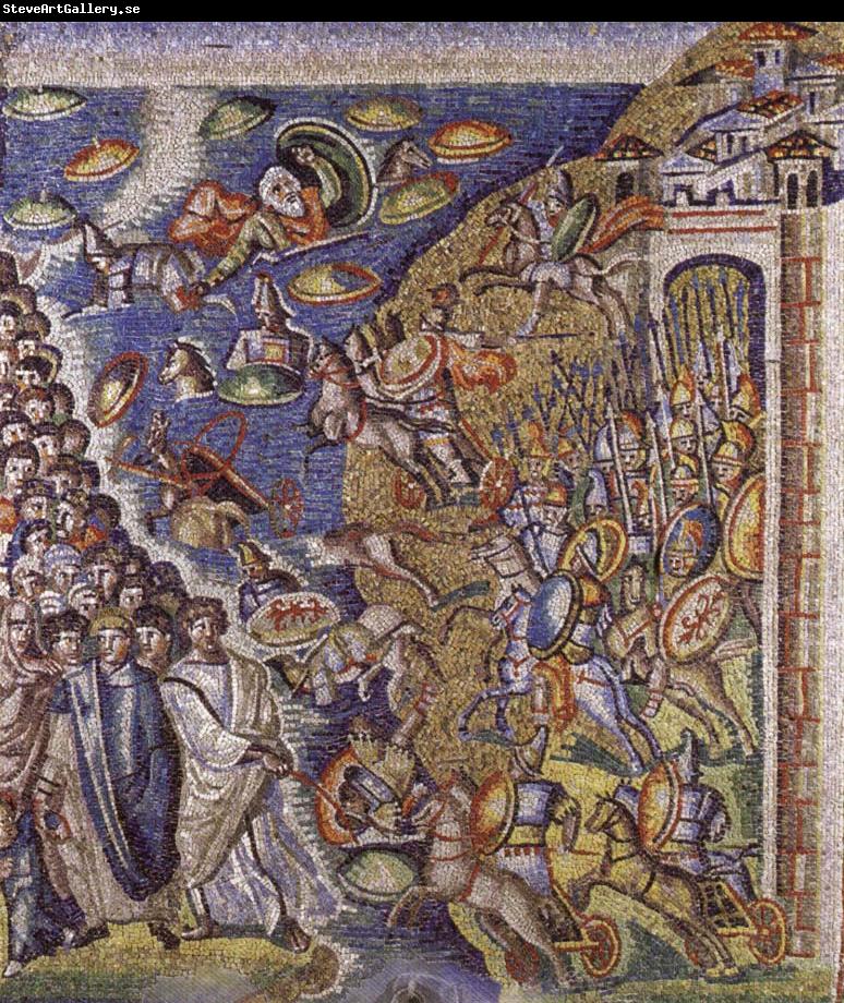 unknow artist Moses and the Israelites Crossing the Red Sea